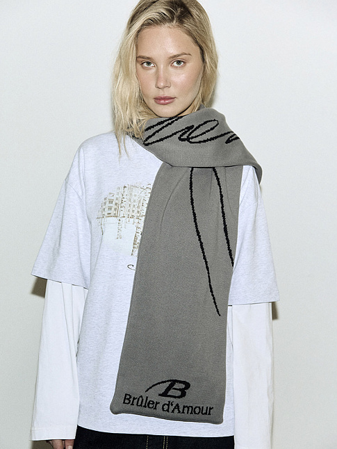 Шарф SIGNATURE (размер one size, цвет Серый)