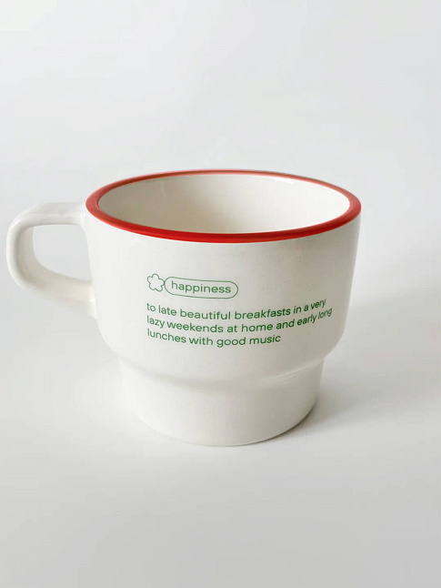 Кружка Степс 300 мл (размер one size, цвет Красный)