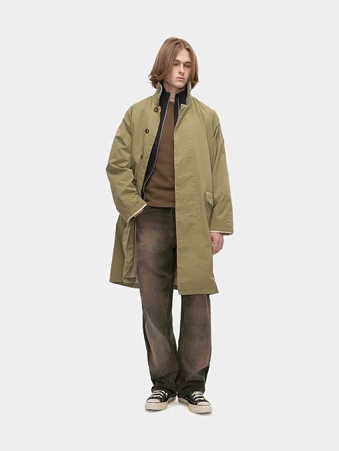 Плащ WASHED TRENCH (размер M, цвет Хаки)