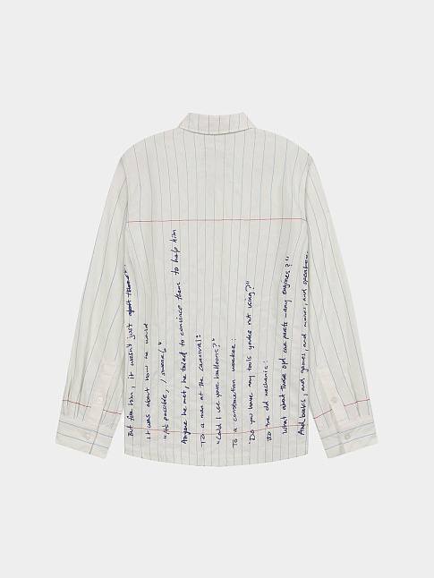 Рубашка PAPER HANDWRITING (размер L, цвет Белый)