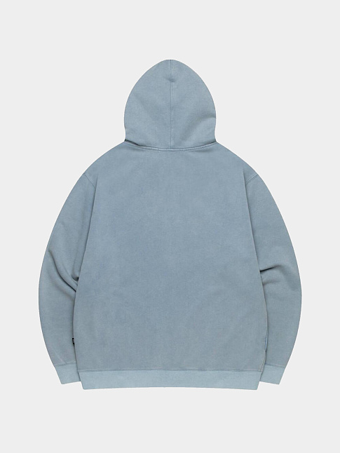 Худи WASHED OG APPLIQUE ZIP-UP (размер L, цвет Голубой)