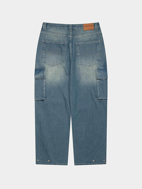 Джинсы LOOSE FIT DENIM CARGO (размер S, цвет Голубой)