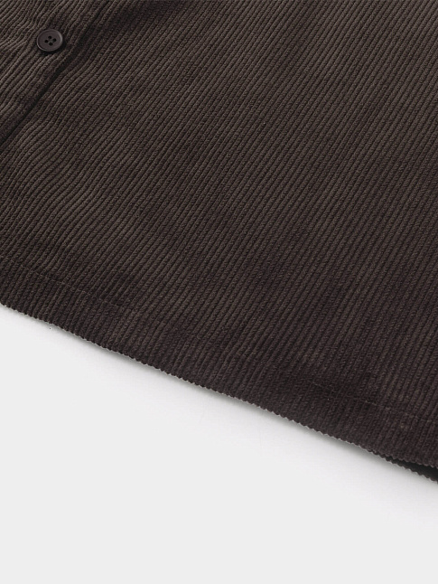 Рубашка VELVET BUTTON (размер M, цвет Темно-коричневый)