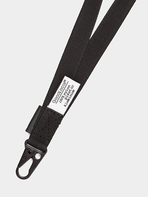 Лента на шею LANYARD TECH LINE (размер one size, цвет Черный)