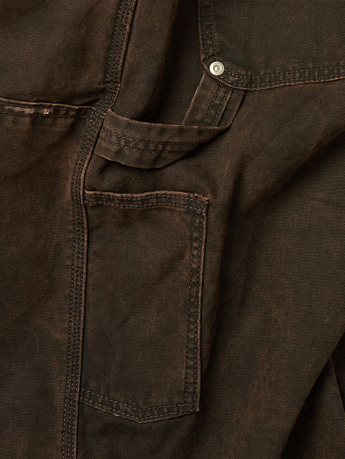 Шорты WASHED CANVAS CARPENTER (размер M, цвет Коричневый)