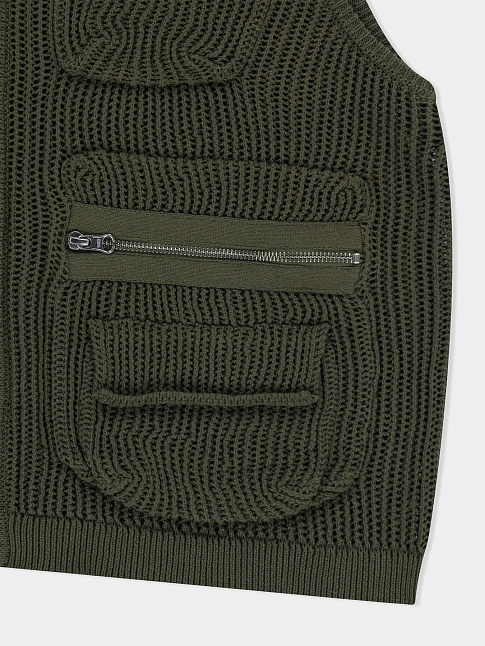 Жилет KNITTED UTILITY (размер XL, цвет Хаки)