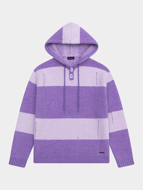 Джемпер STRIPES HOOD (размер S, цвет Фиолетовый)