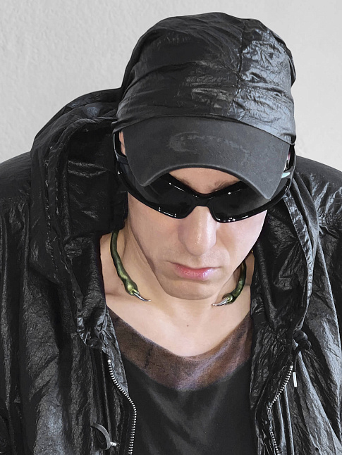 Чокер с шипами (размер one size, цвет Зеленый)