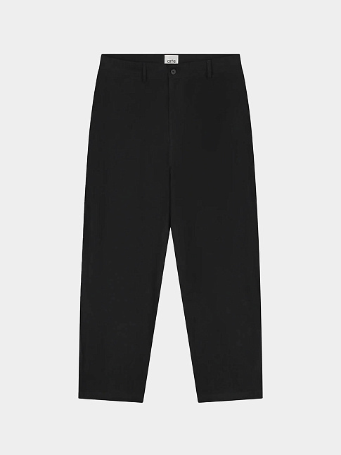 Брюки LINEN SUIT (размер 38, цвет Черный)