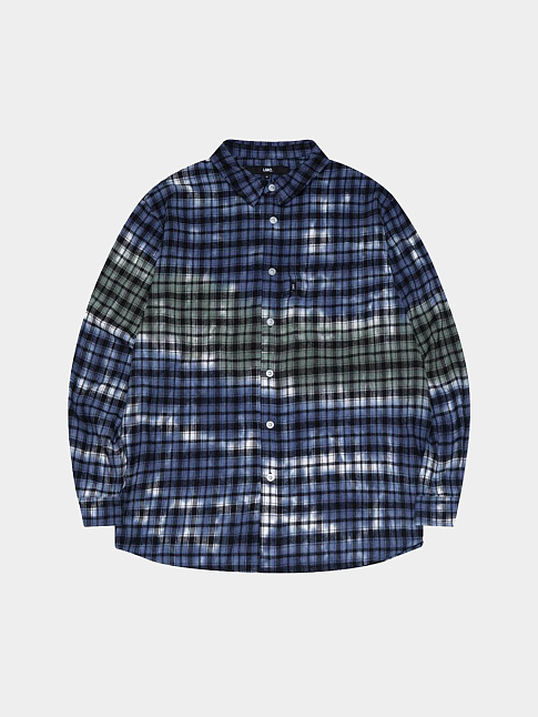 Рубашка TIE DYE PLAID (размер L, цвет Голубой)
