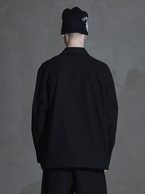 Рубашка OVERSIZED (размер L, цвет Черный)