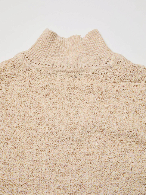 Свитер CROCHET COLLAR (размер M, цвет Бежевый)