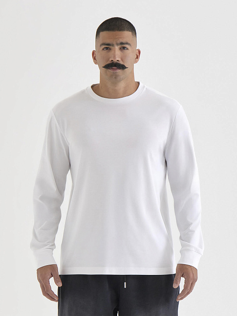 Лонгслив BASE ICON (размер S, цвет Белый)