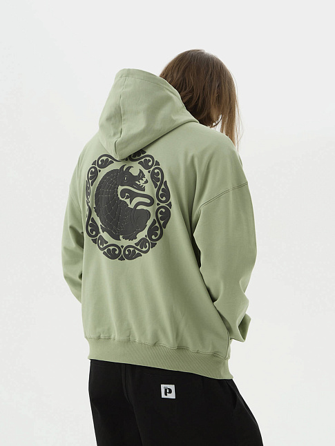 Худи DRAGON (размер L, цвет Зеленый)
