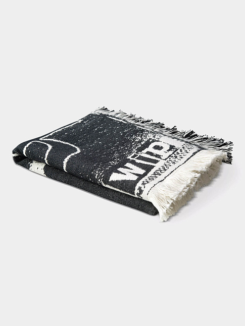 Плед LETTERPRESS (размер one size, цвет Черный)