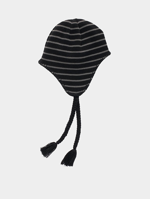 Шапка REVERSIBLE EARFLAP (размер one size, цвет Черный-Серый)