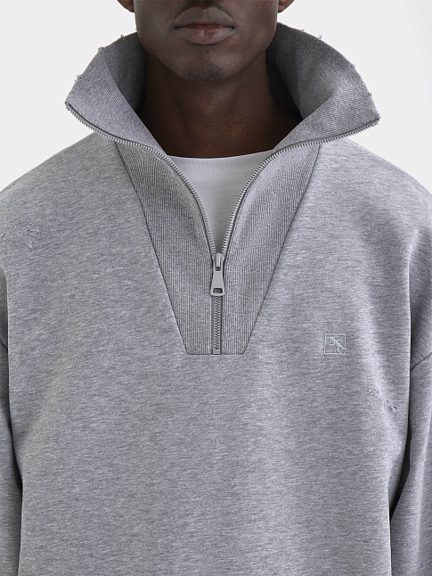 Свитшот LIGHT DESTROY (размер L, цвет Светло-серый)