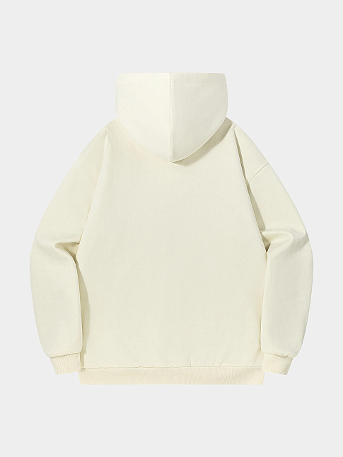 Зип худи HTF (размер S, цвет Бежевый-Темно-серый)