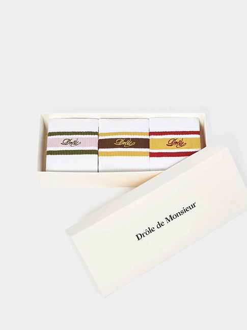 Комплект носков LA CHAUSSETTE DRÔLE RAYÉE (размер one size, цвет Разноцветный)