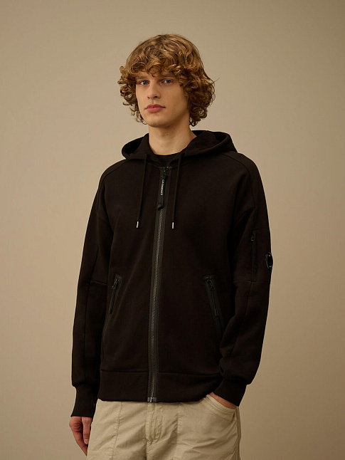 Худи DIAGONAL RAISED FLEECE ZIP LENS (размер L, цвет 999)