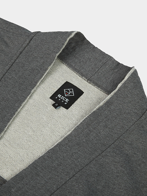 Толстовка KIMONO FULL-ZIP (размер M, цвет Темно-серый)