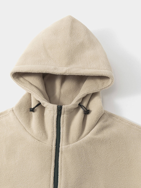 Худи LITTLE LAMB ZIP (размер S, цвет Бежевый-Зеленый)