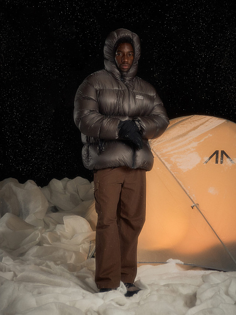 Пуховик PUFFER FISH (размер M, цвет Темно-серый)