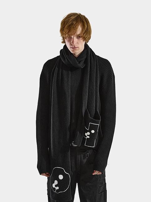 Шарф YINYAN BIG (размер one size, цвет Черный)