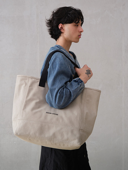 Сумка SHOPPER CANVAS LINE LITE (размер one size, цвет Бежевый)