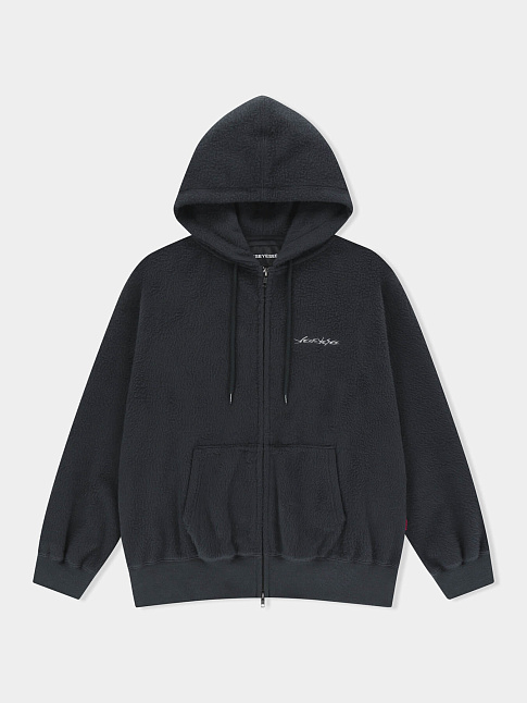 Худи Y.E.S BRUSHED ZIP (размер XL, цвет Темно-серый)