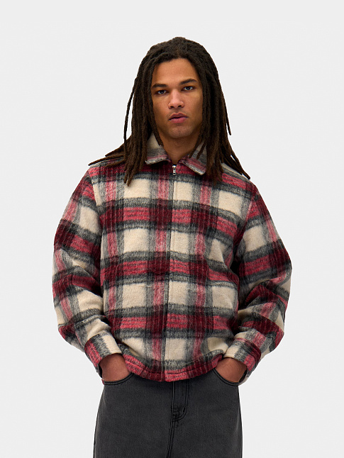 Рубашка PLAID ZIPPER (размер XL, цвет Разноцветный)