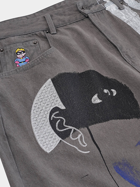 Брюки FROM A PLACE IVE NEVER BEEN (размер M, цвет Серый)