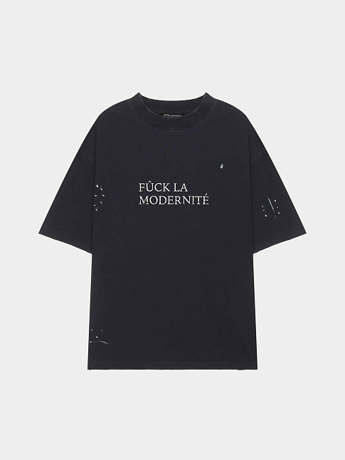 Футболка FUCK LA MODERNITE (размер M, цвет Темно-серый)