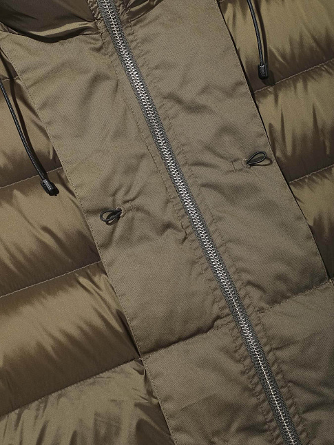 Пуховик DOWN LINER HOODED (размер 56, цвет Темно-зеленый)