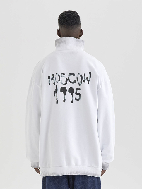 Свитшот MOSCOW 1995 (размер XL, цвет Белый)