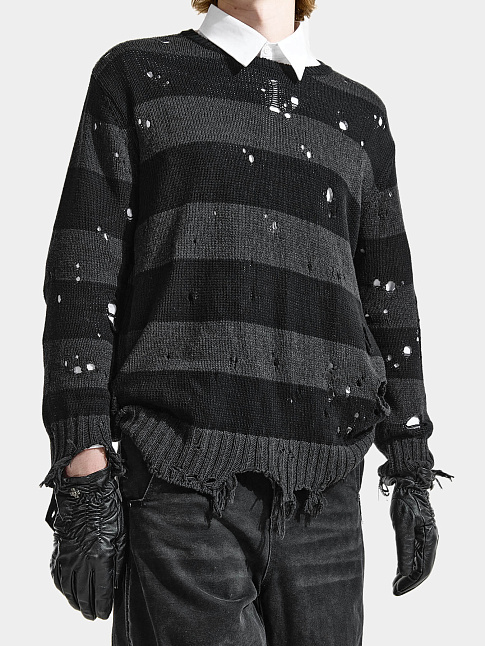 Свитер BUM (размер M, цвет Черный-Серый)