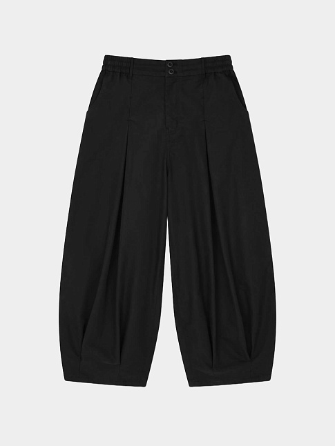 Брюки UNBALANCE LONG TUCK BALLOON (размер M, цвет Черный)