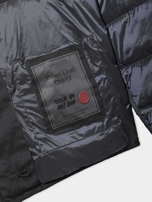 Пуховик DOWN LINER HOODED (размер 58, цвет Темно-серый)