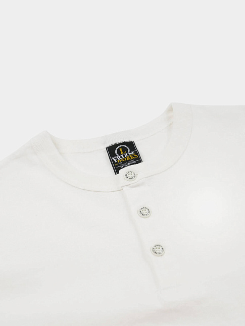 Футболка HENLEY NECK HALF (размер L, цвет Белый)