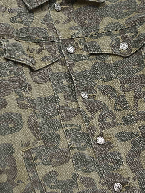 Куртка FACE CAMO (размер L, цвет Зеленый)