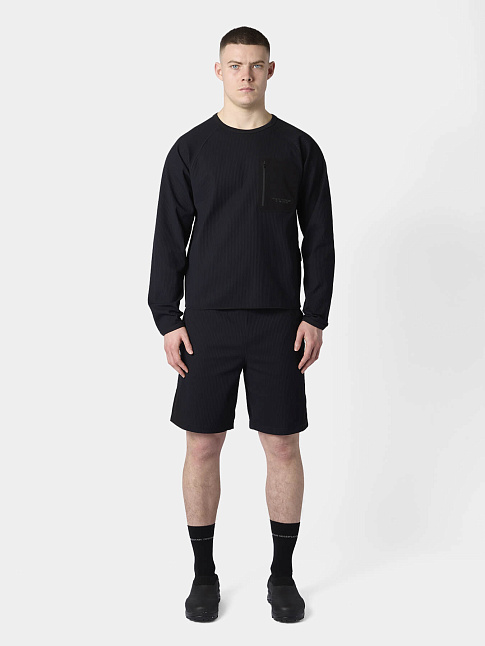 Лонгслив WAFFLE (размер L, цвет Черный)
