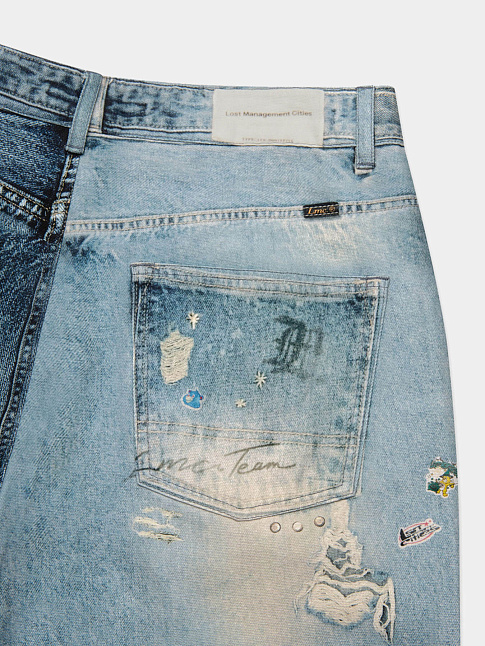 Джинсы TROMPE L' OEIL (размер L, цвет Разноцветный)