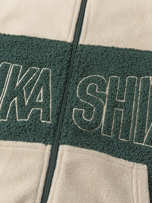 Худи LITTLE LAMB ZIP (размер S, цвет Бежевый-Зеленый)