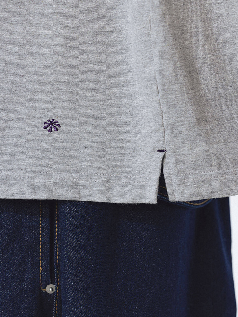 Футболка LAYERED ESSENTIAL LOGO HALF (размер L, цвет Серый)