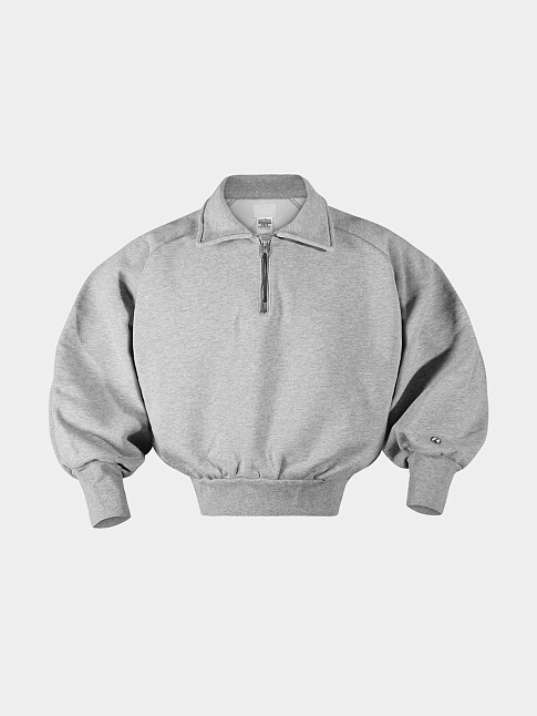 Свитшот CUFF VINTAGE HALF ZIP (размер S, цвет Серый)