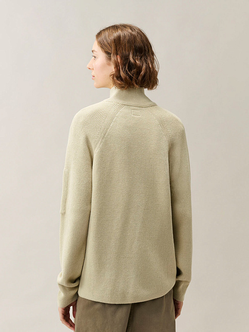 Кардиган WAFFLE KNIT COTTON ZIP LENS (размер L, цвет 120)