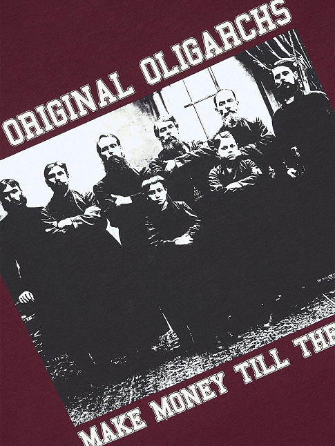 Футболка THE ORIGINAL OLIGARCHS (размер L, цвет Бордовый)