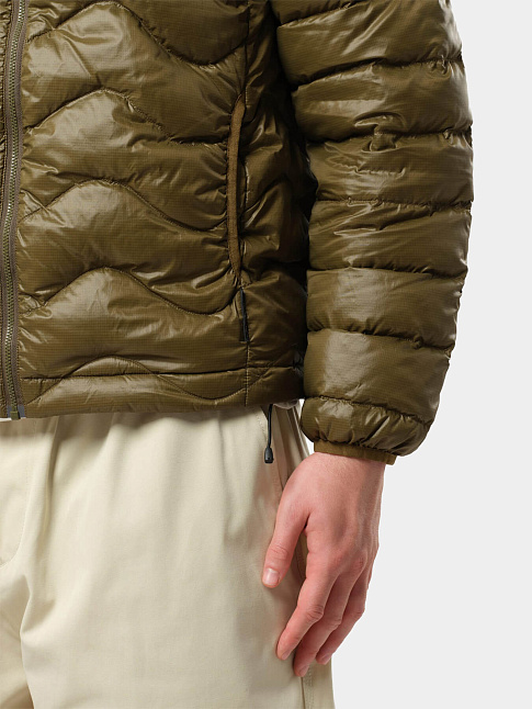 Пуховик WAVES HOODED (размер M, цвет Темно-зеленый)