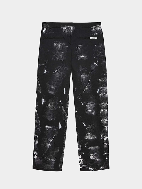 Брюки REWORKED (размер 32, цвет Белый-Черный)