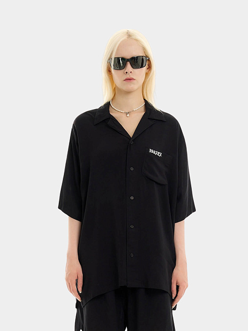 Рубашка SCRIPT SHIRT WHITE LOGO (размер L, цвет Черный)